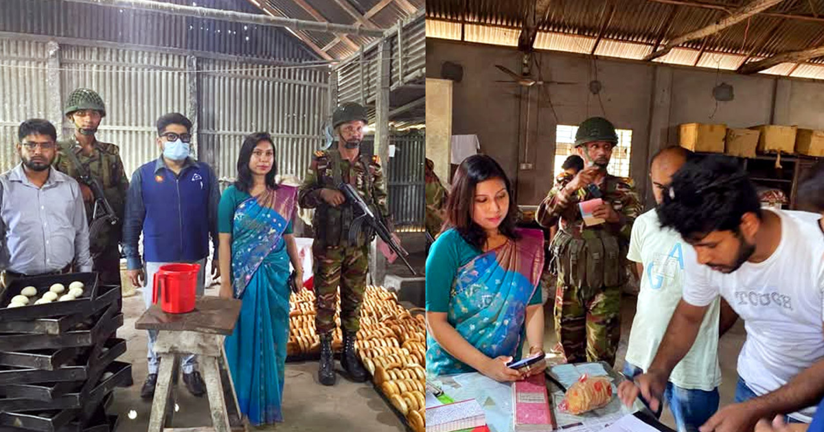 মধুপুরে হেনা ও আশার বেকারিতে অভিযান, ৪৫ হাজার টাকা জরিমানা