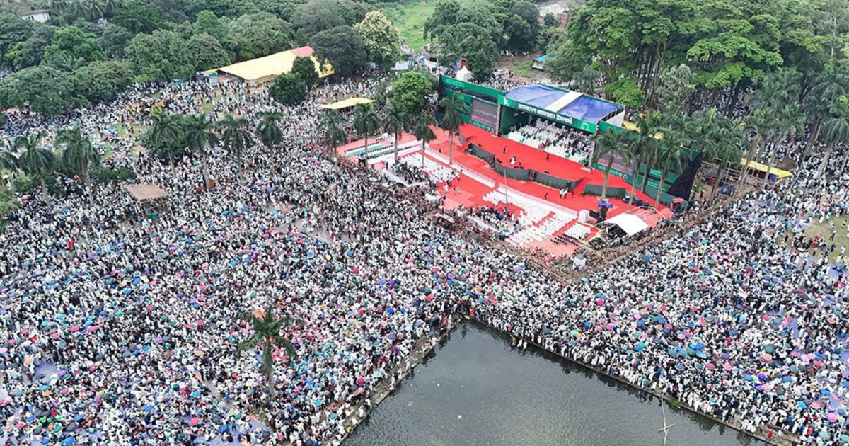সাংস্কৃতিক পর্ব শুরু, সমাবেশ মঞ্চে আসছেন জামায়াত নেতারা