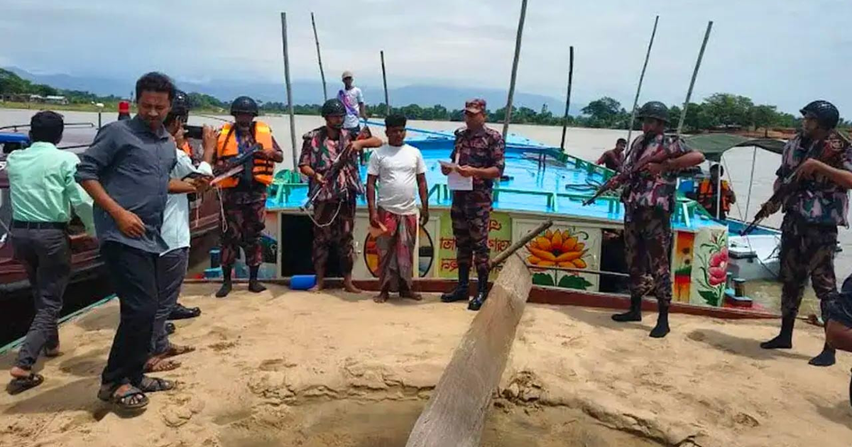 সুনামগঞ্জে বালু-পাথর লুট প্রতিরোধে বিজিবির টহল জোরদার