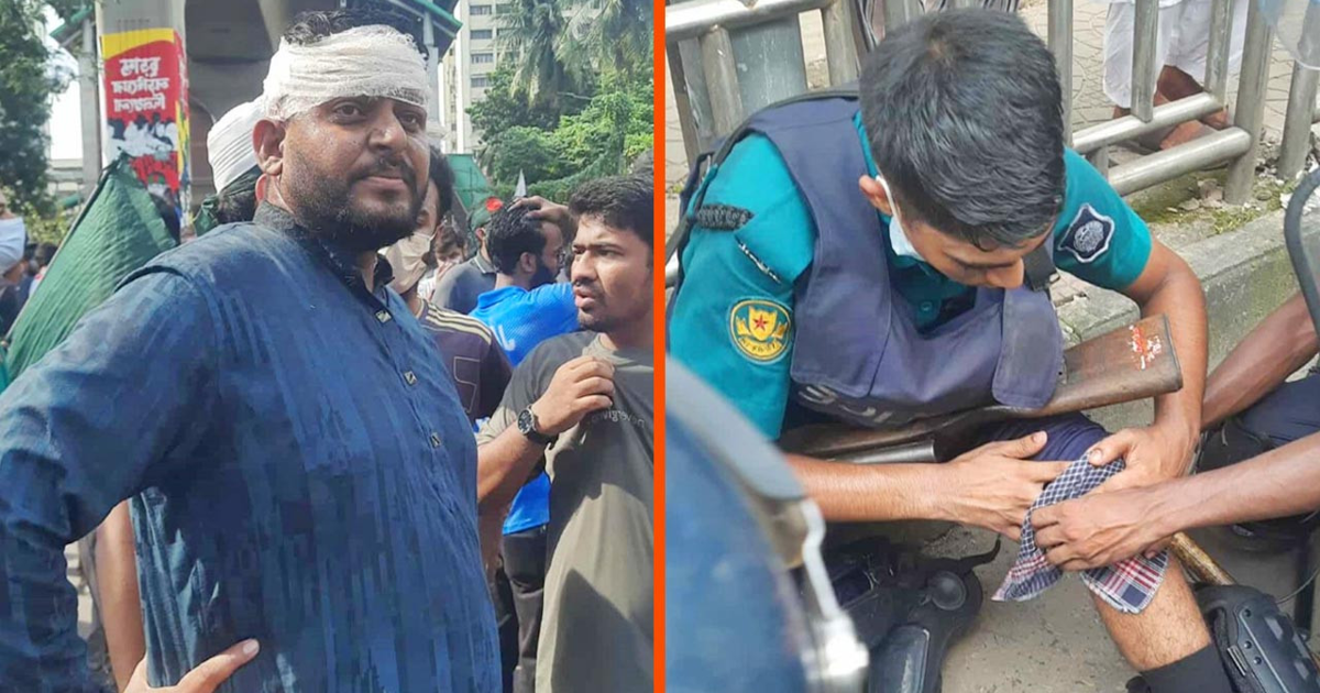 শাহবাগে পুলিশ-শিক্ষার্থী ধাওয়া পাল্টা ধাওয়া আহত ১০