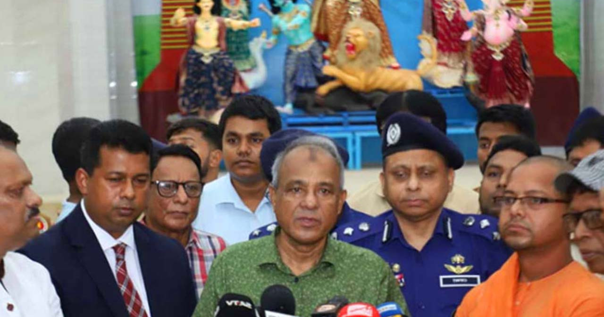 শারদীয় দুর্গাপূজায় নিরাপত্তা ঝুঁকি নেই - স্বরাষ্ট্র উপদেষ্টা