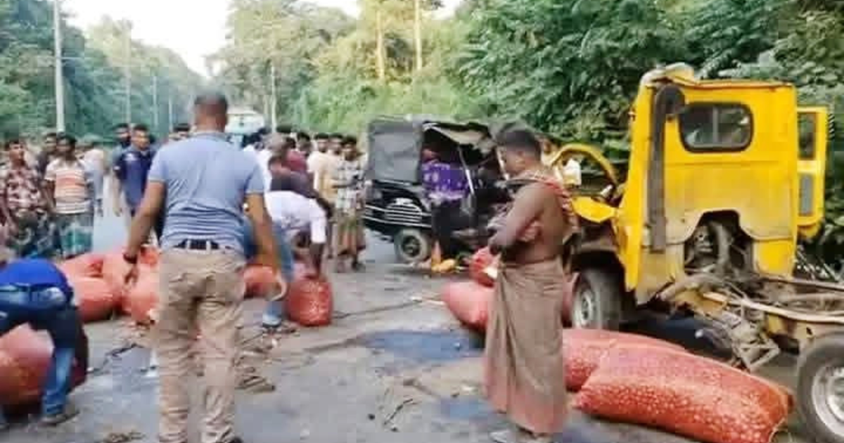 মধুপুরে ত্রিমুখী সংঘর্ষে ২ জন নিহত, আহত ১০