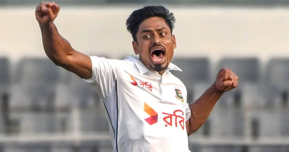 টেস্ট ক্রিকেটে নতুন ইতিহাস লেখলেন তাইজুল