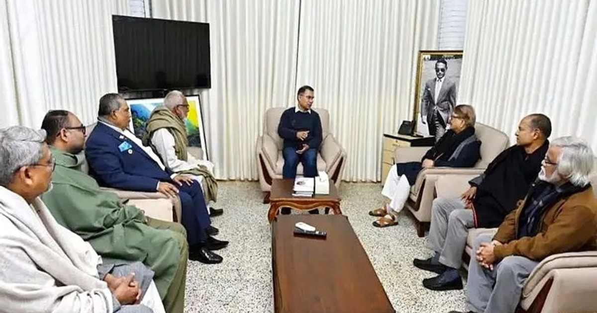 তারেক রহমানের সঙ্গে নাগরিক ঐক্যের নেতাদের বৈঠক