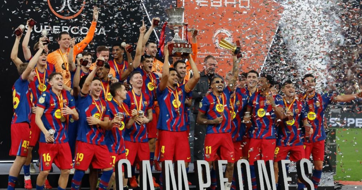 স্প্যানিশ সুপার কাপে রেকর্ড ১৬তম শিরোপা বার্সেলোনার