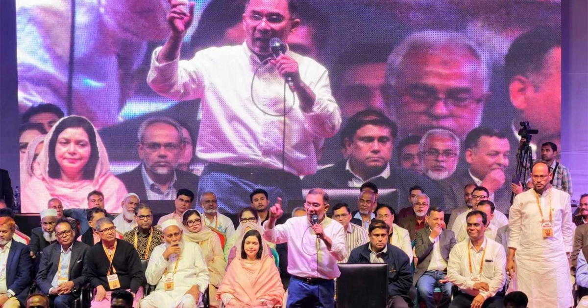 নির্বাচনের আগে টাঙ্গাইলে প্রথম সফরে তারেক রহমানের কড়া বার্তা