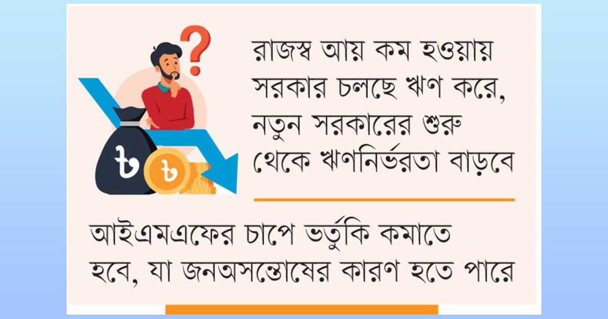 ক্ষমতায় এসেই গভীর অর্থ সংকটে পড়তে পারে সরকার