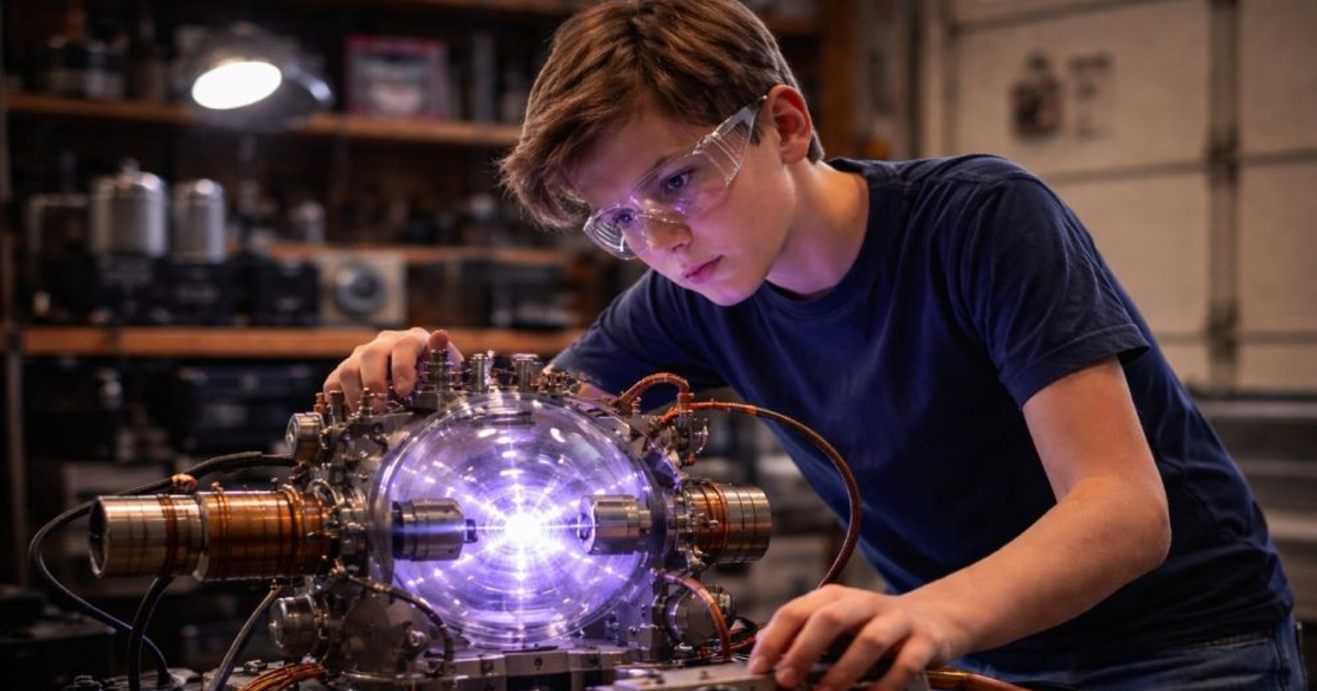 ১২ বছরেই পারমাণবিক ফিউশন, গিনেস রেকর্ডের পথে আইদান