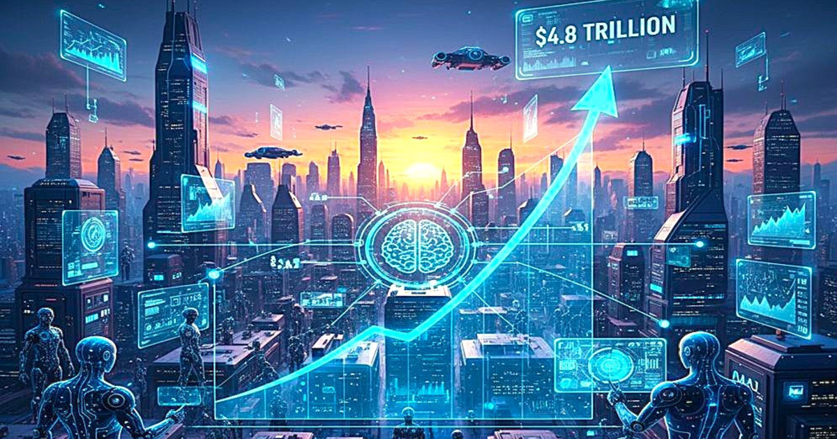 এআই এজেন্টের উত্থানে ৪.৮ ট্রিলিয়ন ডলারের বাজার গঠনের পথে বিশ্ব