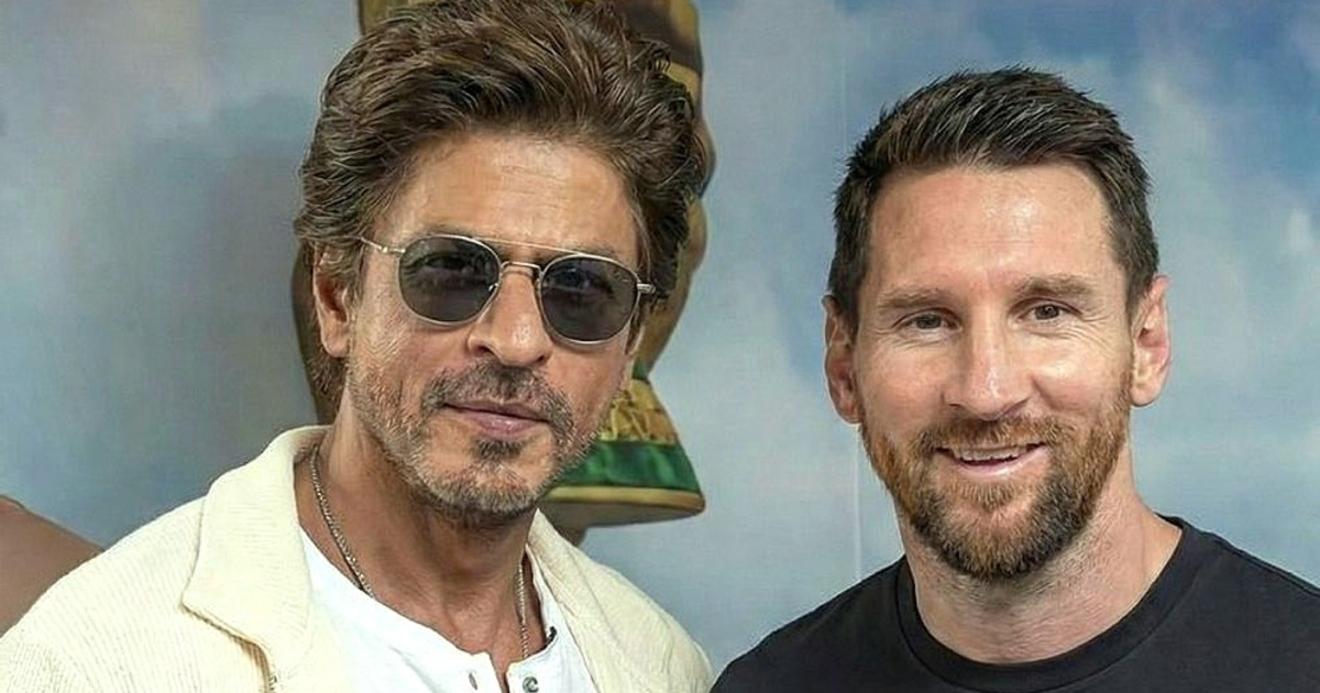 কলকাতায় একসঙ্গে মেসি ও শাহরুখ, ছবি ভাইরাল