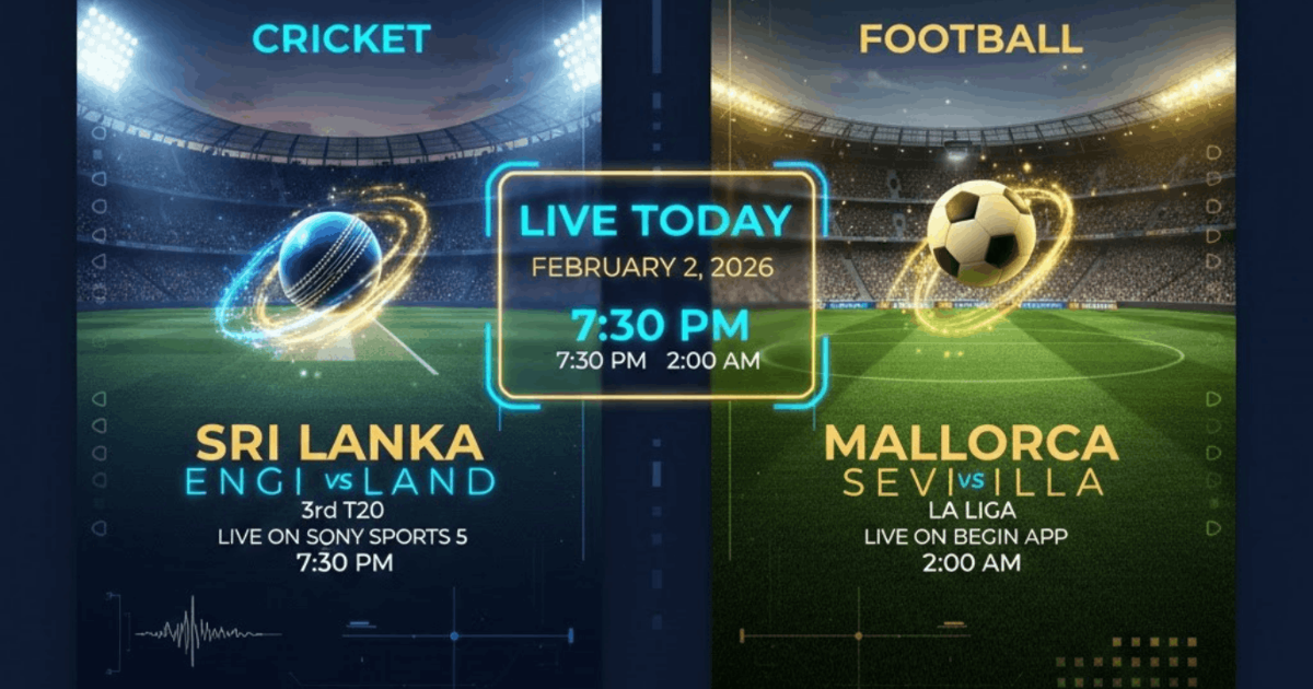 আজকের খেলার সময়সূচি: ২ ফেব্রুয়ারি ২০২৬